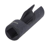 Keenso Llave para Tuercas de Línea de, Accionamiento de 1/2 pulg., Acero Al Cromo Vanadio, Extracción Eficiente para Sujetadores en Líneas de Inyectores, Tubos Doblados, Sensores EGT (15mm)