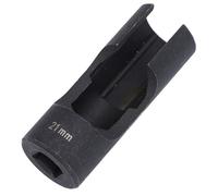 Keenso Llave para Tuercas de Línea de, Accionamiento de 1/2 pulg., Acero Al Cromo Vanadio, Extracción Eficiente para Sujetadores en Líneas de Inyectores, Tubos Doblados, Sensores EGT (21mm)