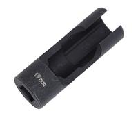 Keenso Llave para Tuercas de Línea de, Accionamiento de 1/2 pulg., Acero Al Cromo Vanadio, Extracción Eficiente para Sujetadores en Líneas de Inyectores, Tubos Doblados, Sensores EGT (19mm)