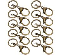 Keenso Llavero Chapado en Aleación Duradera, Gancho de Cierre de Langosta Que No Se Decolora para Llavero Colgante de Bolso, Accesorios (Latón Antiguo)