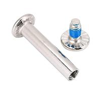 Keenso - Lote de 10 tornillos de rueda de patinaje, tornillos de patn con ruedas alineadas, alta resistencia, accesorios de repuesto, almohadillas de eje de rueda (longitud interior 31 mm