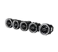 Keenso Luces LED de Salida de Turbina Delantera, Kit de Ventilación de Aire 5pcs con 3 Colores para C GLC Class W205 X253 2015-2018, Material Duradero, Ajuste Preciso, Instalación Fácil,