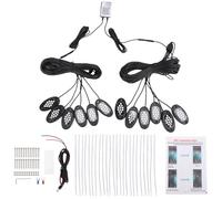 Keenso Luces LED RGB, 12 Chips LED 5050 Premium con Control de Aplicaciones y Sincronización de Música, IP67 Resistente Al Agua para Coches, Camiones, SUV, Vehículos Todo Terreno,