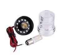 Luz de ancla de barco marino de navegación de yate,todo redondo 360°12V blanco redondo impermeable LED de anclaje luz luz de señal lámpara de arco luces luces de cabina luces portátiles