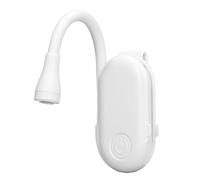 Keenso Luz de lectura con clip para libro, luz de lectura con clip, batera de 400 mAh, luz de libros flexible, amplio rango de iluminacin, recargable por USB, 3 niveles de colores, libro