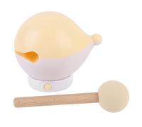 Keenso Luz Nocturna de de Madera, Lámpara de Noche de Silicona de Madera de Haya, 3 Niveles de Brillo, Control de Grifo Recargable Tipo C para Decoración de Escritorio de Dormitorio Infantil