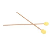 Keenso - Maillets Marimba - Cabeza de hilo medio-duro con mango de arce, 1 par de mazos de lana amarilla y nailon para la práctica del juego de percusión para estudiantes intérpretes
