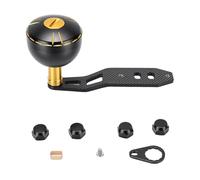 Keenso Mango de Carrete Giratorio de Pesca, Mango Eléctrico de Perilla de Pesca de Fibra de Carbono