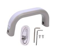 Keenso Mango para Botella de Agua, Mango de Vaso con Luz LED de 6 Colores para Taza de 40 Oz (GRAY)