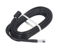 Keenso Manguera de Agua de Alta Presión PVC -Ruber -Certificado de Explosión de 10 M Tubería Flexible para la Limpieza del Automóvil M22x1.5 Mm 14 Mm, Luz y Portátil (Tipo de borde cóncavo)