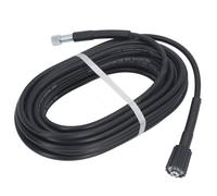 Keenso Manguera de Agua de Alta Presión PVC -Ruber -Certificado de Explosión de 10 M Tubería Flexible para la Limpieza del Automóvil M22x1.5 Mm 14 Mm, Luz y Portátil (Tipo de borde convexo)