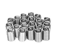 Keenso Manguito de Reparación de Roscas 20 Piezas M12 X 1,5 Insertos de Acero Inoxidable para Pernos y Tornillos en Maquinaria Hidráulica (2.5D)