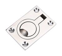 Keenso Manija de la portilla del barco, Anillo de acero inoxidable con asa empotrada para barco yate marino, Hardware de la manija del tirón del barco Piezas para barcos y yates