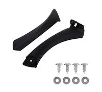 Keenso Manija de Puerta Interior, Manija de Puerta Interior Elegante con Material ABS de Primera Calidad y Reemplazo de Tacto Cómodo para Serie 3 E90 E91 2005-2012