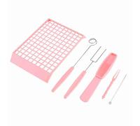 Keenso Máquina eléctrica de fundición de chocolate con kit de moldes de bricolaje Derretir y dar forma Chocolate simple para cocina familiar (rosa)