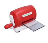 Keenso Máquina Troqueladora de Relieve Manual con Diseño Profesional Ideal para Scrapbooking y Tarjetería Rojo 1 Unidad