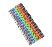 Keenso MARCACIÓN DE CIERRO DE Corte, Número Digital Tubo Número DE Alambre Número DE Etiqueta Marcador DE Cable DE Tubo Colorido (150pcs KCM-1.5 mm 1.5 Cuadrado)