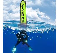 Keenso Marcador de Buceo Inflable de 6 Pies con Tiras Reflectantes, Anillos D de Acero Inoxidable y Vlvula de Almacenamiento Fcil, Asegurando la Seguridad y la Visibilidad para Las Exploraciones