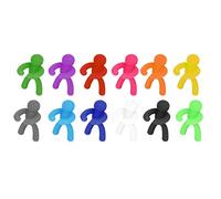 Keenso Marcador de copa de vino, letreros festivos para bebidas, paquete de 12 identificadores de vidrio para diversas actividades de fiesta, 24pcs, Gel de sílice, Sin piedras preciosas