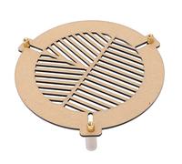 Keenso Máscara de Enfoque de Telescopio Acrílico de Primera Calidad, Resistente, Duradera, Práctica Placa de Espina de Pescado para Dobsonianos, Mak CAS, Funda de 3 Tornillos, Aprox. Peso 28 G,