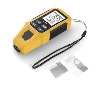 Keenso Medidor de Espesor de Recubrimiento, Probador de Espesor de Pintura Digital Portátil, Reconocimiento Automático de Recubrimientos Ferrosos No Ferrosos, Ideal para Uso en Automoción y Talleres