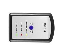Keenso Medidor de Fase del Probador de Altavoces de Audio para Automóvil, Probador de Polaridad de Bocina de Plástico con Batería de 9 V y CD, Verifica el Canal Izquierdo Derecho y la Fase del