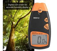 Keenso Medidor de Humedad de Madera LCD MD912 -detector de Humedad, 4 Modos Opcionales, Almacenamiento de Datos de Medición, Adecuado para bambú, Productos de Madera, Yeso