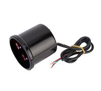 Keenso Medidor de Presión de Aire de 2 Pulgadas, 52 Mm, Indicador de Aire LED con Pantalla Digital Dual, Aleación de Aluminio de 12 V con 2 Sensores, Respuesta Rápida, Fácil Lectura para el Tablero de