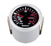 Keenso Medidor de Presión Turbo, 2 Pulgadas de 12 V Turbo Boost Medidor -30-30 PSI Presión Automática Medidor de Presión de Automóvil Alta Precisión