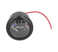 Keenso Medidor de Temperatura del Agua ABS Cobre Medidor de Temperatura del Agua 104 a 248 Fahrenheit 12 V Luz de Fondo LED Indicador de Sensor de Alarma para Barco, Yate, Auto, Camión, Casa Rodante