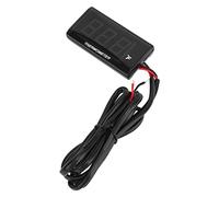 Keenso Medidor de Temperatura del Agua para Motocicleta, Termómetro Digital LCD Universal con Carcasa Impermeable y Alta Precisión, para Scooter de Carreras con Adaptador de Sensor de (BLUE)