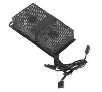 Keenso Memoria de Efecto de Luz Sincronizada ARGB Altamente Eficiente Disipador de Calor Activo Enfriador de RAM de Doble Ventilador para DDR5, Mejora el Rendimiento de la Computadora, Entusiastas