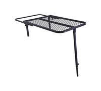 Keenso Mesa de Camping Portátil Montada en Neumáticos, Mesa de Picnic Plegable de Hierro de 60 a 100 Cm de Ajustable para SUV, Camión, Ruedas, Barbacoa, Viajes, Portón Trasero