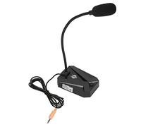 Keenso Micrófono de Computadora Omnidireccional, Micrófono de Manguera de Metal de Alta Definición para la Conferencia de Karaoke de Juegos, Reducción de Ruido (Cabeza de león)