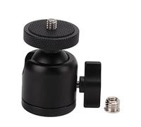 Keenso Mini Adaptador de Cabeza de Bola, Tapa Giratoria de 360 Grados para Fotografía de Cámara SLR sin Espejo con Tornillo de 1/4 Pulgadas, Portátil para Viajes
