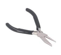 Keenso Mini Alicates de Bucle de Alambre, Alicates de Punta Semiredonda, Herramienta de Bobinado de 5 Pulgadas para Fabricación de Joyas