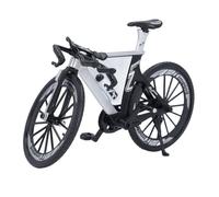Keenso Mini Bicicleta de Carretera, Modelo de Bicicleta de Metal, Decoracin de Escritorio, Manualidades para Amantes del Ciclismo (en y Negro