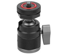 Keenso Mini Cabezal de Bola Duradero con Diseño Antideslizante, Material de Aleación de Aluminio, Tornillo de 1/4 de Pulgada para Cámara, Ligero y Portátil