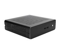 Keenso Mini Chasis HTPC Caja de Fuente de Alimentación DCATX de Aluminio Completo para Computadora de Escritorio, Accesorio de Computadora de Escritorio Mini ITX Silencioso para Computadoras de Sala