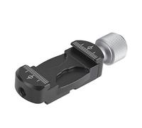 Keenso Mini Extensor de Abrazadera Resistente, Negro, con Zapata Fría para Soporte en L, Placa de Liberación Rápida para Creadores de Contenido
