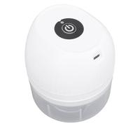 Keenso Mini Picador de Ajo Eléctrico Multifuncional, Procesador de Alimentos Seguro para Familias y Camping (WHITE)