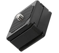 Keenso Mini Placa de Liberación Rápida Placa Adaptadora de Cámara Portátil con Botón de Seguridad para Montaje en Trípode Orificio para Tornillo de 1/4 de Pulgada Negro Liviano para Entusiastas de