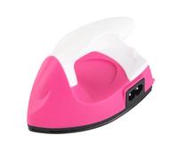 Keenso Mini Plancha, Calefacción Segura, Herramienta de Planchado DIY para Niños, Estuche de Plástico, Mini Prensa de Calor Portátil Compacta para Viajes