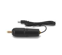 Keenso Mini Taladro Eléctrico Práctico Juego de Taladro de Lápiz para Joyas de Resina, la Escultura de la Llave de Madera ABS Black 10pcs Bits (BLACK #-3)