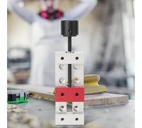 Keenso Mini Tornillo de Banco de Aluminio con Abrazadera Plana de 50 Mm, Herramienta de Fijación de Prensa de Taladro de Precisión para Carpintería, Duradero 1 Paquete