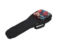 Keenso Mochila para Ukelele, Acolchado Grueso, Bolsillo Grande, Doble Cremallera, proteccin de Esponja 10 Mm, Nailon, Negro, para Instrumentos de Cuerda (Keenso5ruihfe0aq-11