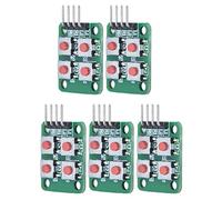 Keenso Módulo de 4 Teclados, Módulo de Teclado de Escaneo PCB 2x2 5 Piezas para Control Eléctrico, Diseño de Teclado de 4 Teclas, Diseño de Interruptor de Matriz Compacto, Entrada de Botón de