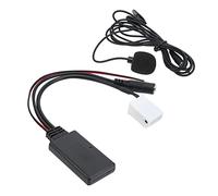 Keenso Módulo Inalámbrico Bluetooth para Automóvil ABS Adaptador Bluetooth AUX IN con Micrófono Manos Libres 5.0 Decodificación de Audio Transmisión Estable para Controladores RD4
