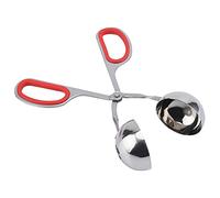 Keenso Molde para Albóndigas de Acero Inoxidable Antiadherente, Herramienta de Cocina para Hacer Albóndigas y Bolas de Arroz Fácilmente, Abrazadera/soporte de Acero Inoxidable Ecológico para Cocinar