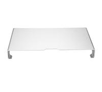 Keenso Monitor Monitor de Aluminio Aleación Stand Organizador Estante para Computadora Portátil Silver 3 Mm Espesor 40 * 21 * 5 Cm Adecuado para el Escritorio de Oficina/Oficina en Casa